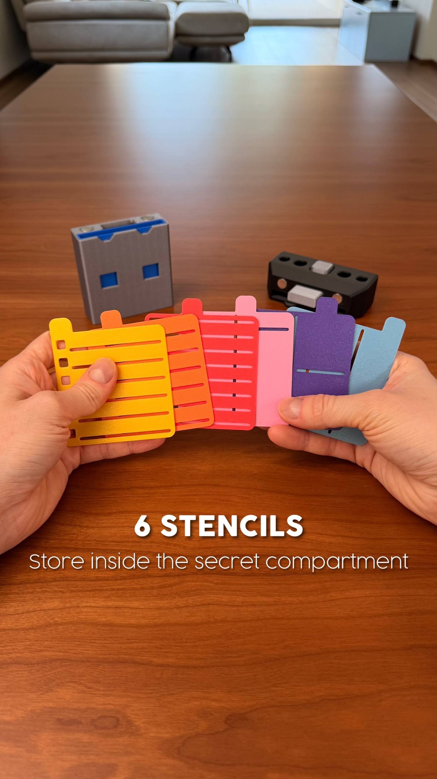 USB Note™ Magnetic Sticky Note Holder & Secret Desk Organizer