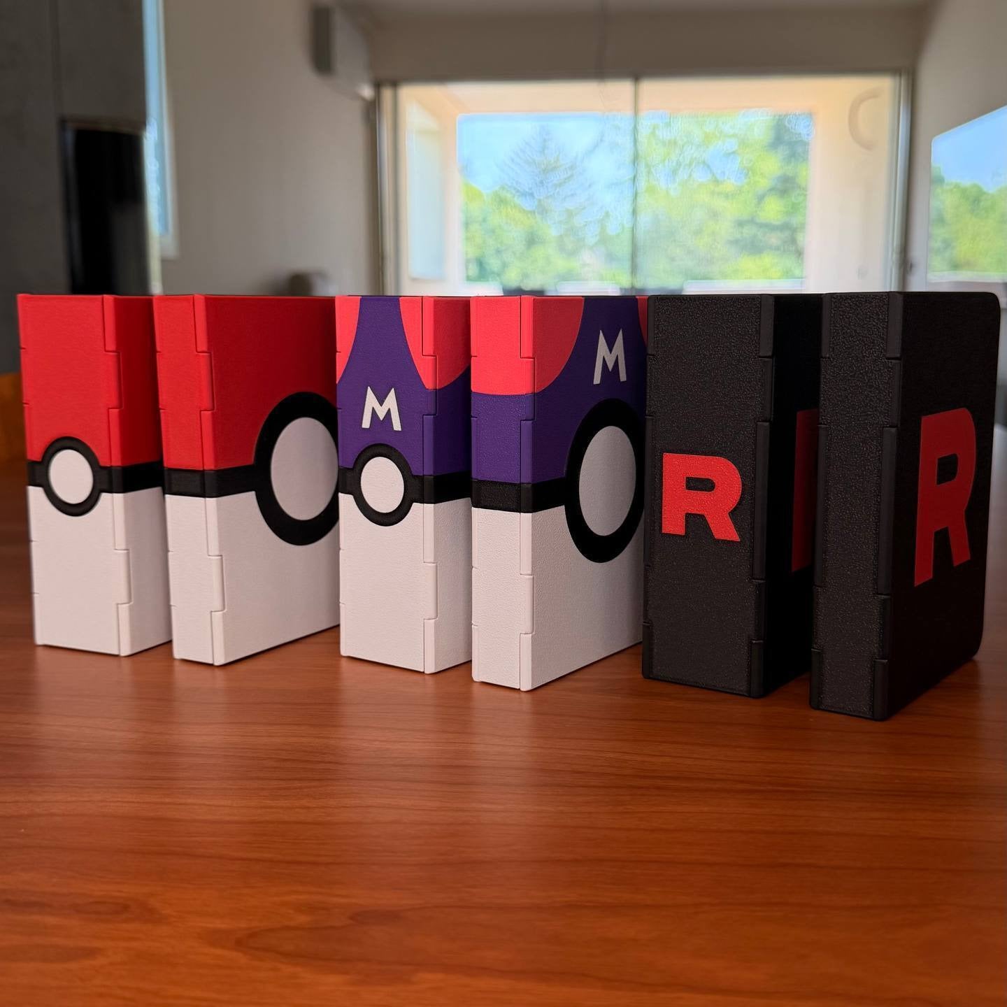 Poke Book TCG Binder w/ Magnetic Lid – Sliding Top Loader Card Storage (6 & 12 Page) | Pokémon Card Binder